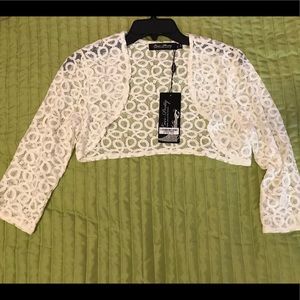 NWT Ever-Pretty lace long sleeve bolero size US 6